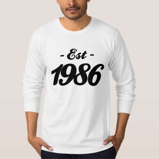 established 1986 - birthday T-Shirt
