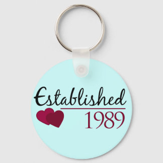 Established 1989 keychain
