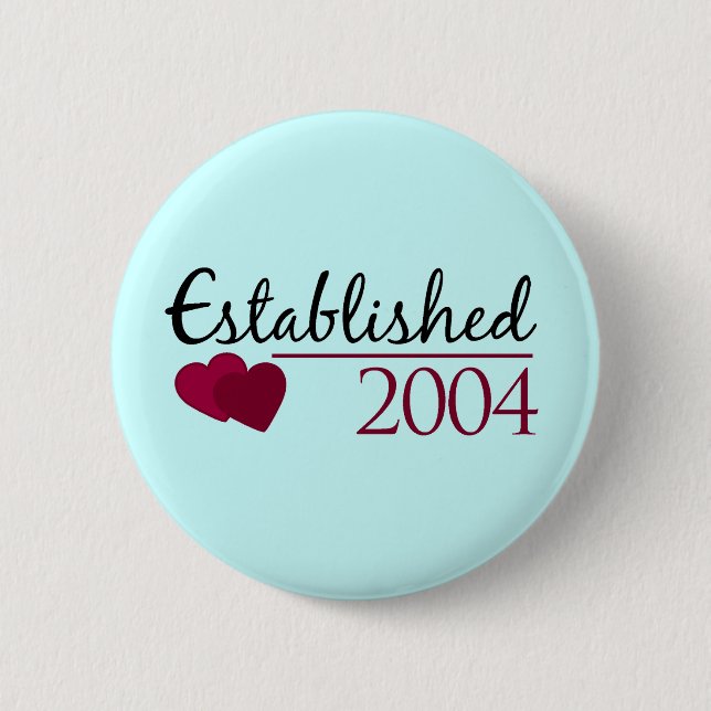 Established 2004 button (Front)