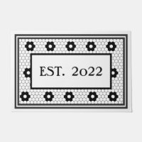 Established 2022 Black White Tile Design Custom