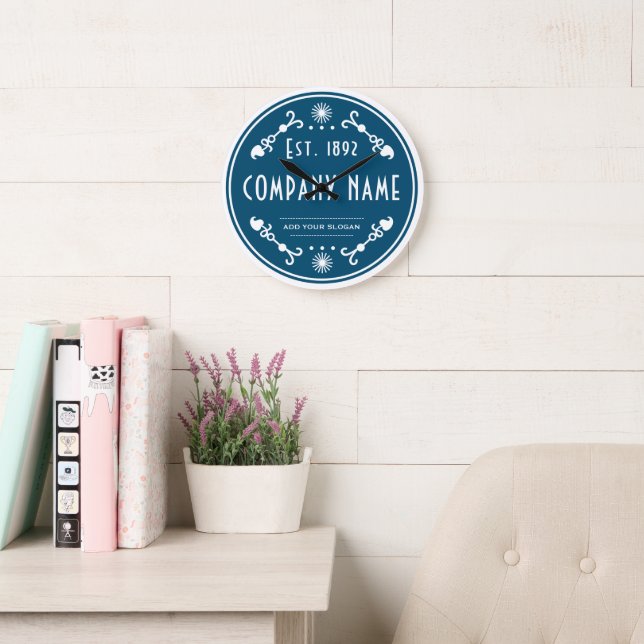 Established Business Name, Decorative Large Clock (Reading Room)