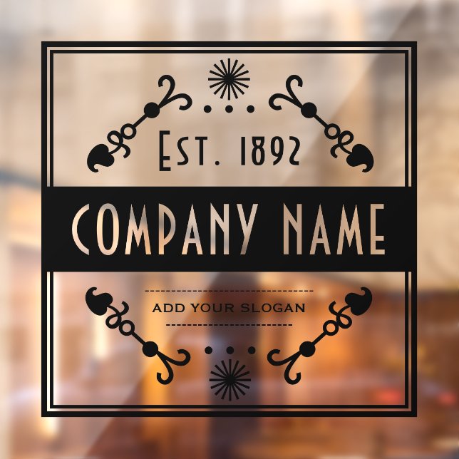 Established Business Name, Decorative Window Cling (Sheet 2)