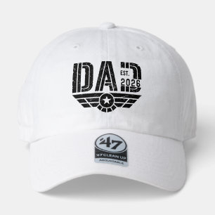 Established Dad New Father Est Year Aviation 47 Brand Hat