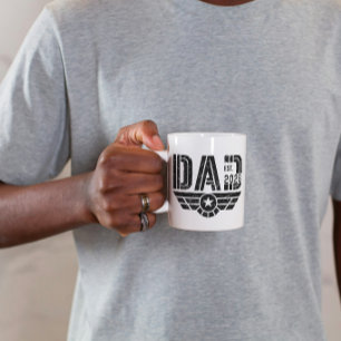 Established Dad New Father Est Year Aviation Mug