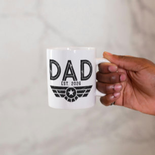 Established Dad New Father Est Year Aviation Mug