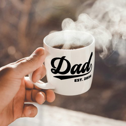 Established Dad New Father Est Year Typography Mug