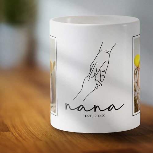 Established Grandmother Nana 2 Photo Coffee Mug