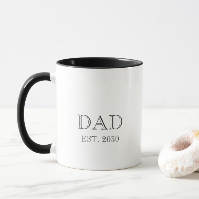 Established New Dad Gift  Mug (With Donut)
