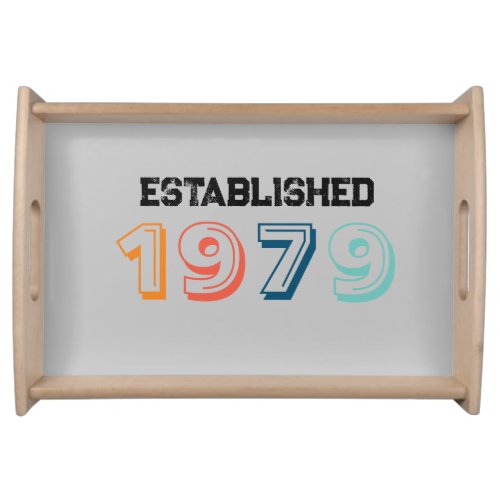 Established Pick your year  Retro Serving Tray