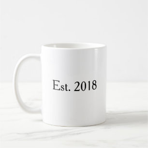 Established Year Personalized Couple Keepsake Coffee Mug