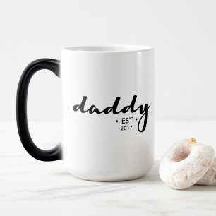 Established, Year Personalized Daddy Color Morph Mug