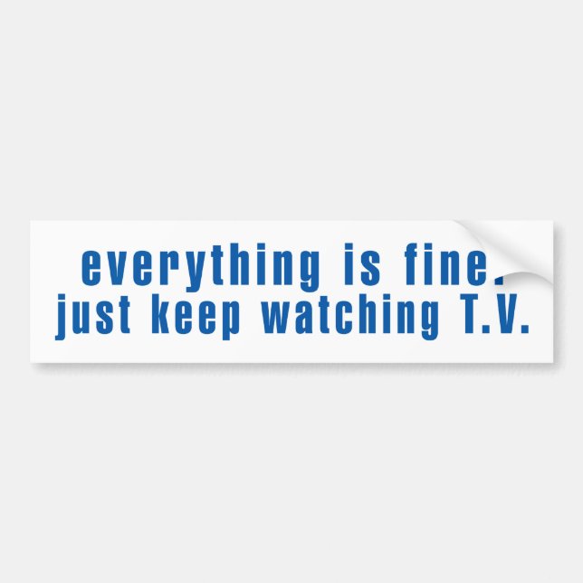 Establishment Message Bumper Sticker (Front)