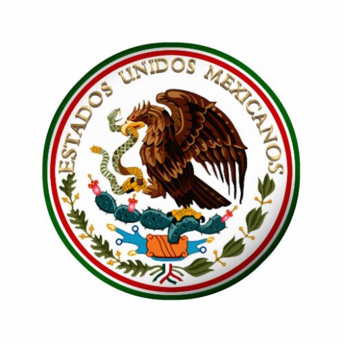 Estados Unidos Mexicanos Eagle from Mexican Flag Cutout
