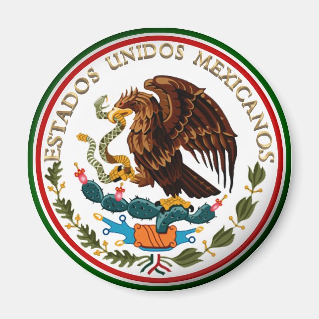 Estados Unidos Mexicanos (Eagle from Mexican Flag) Magnet (Front)