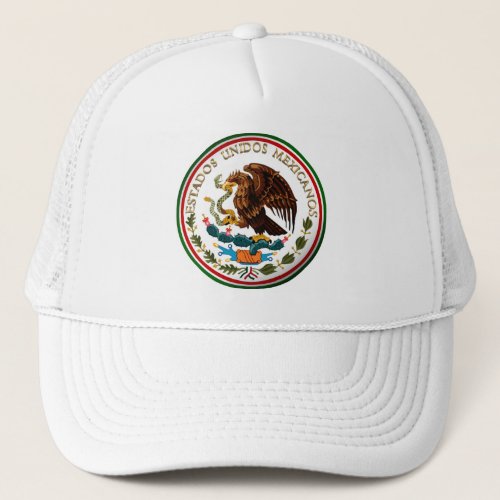Estados Unidos Mexicanos Eagle from Mexican Flag Trucker Hat