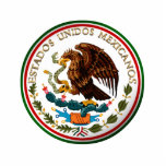 Estados Unidos Mexicanos (Mexican Flag) Ornament<br><div class="desc">* The proud Eagle from the flag of Mexico. * Several style options including sculpture, magnet, ornament or pin. * A nice keepsake for friend, family or as stocking stuffers! * Text can be added, if desired (choose font style, color, size and placement of message.) * Click the CUSTOMIZE button...</div>