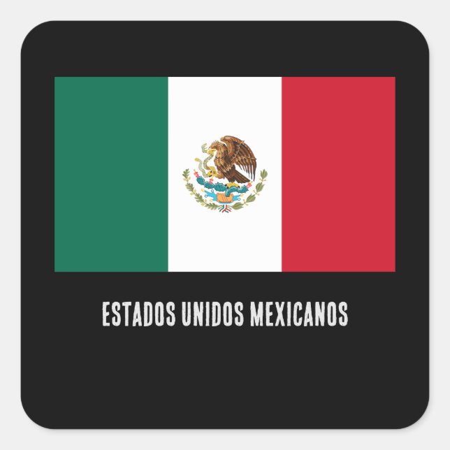 Estados Unidos Mexicanos  Square Sticker (Front)