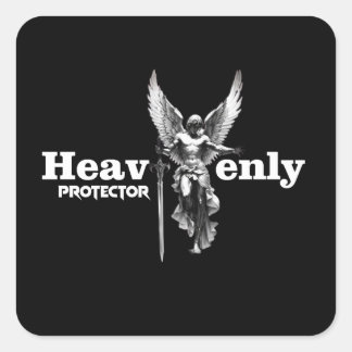 Estampa Anjo - Heavenly Protector - Adesivo Square Sticker