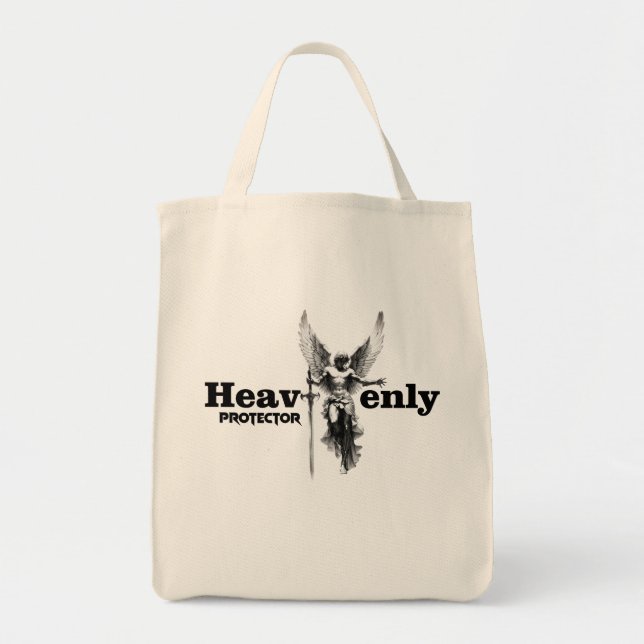 Estampa Anjo - Heavenly Protector - Bolsa Tote Bag (Front)