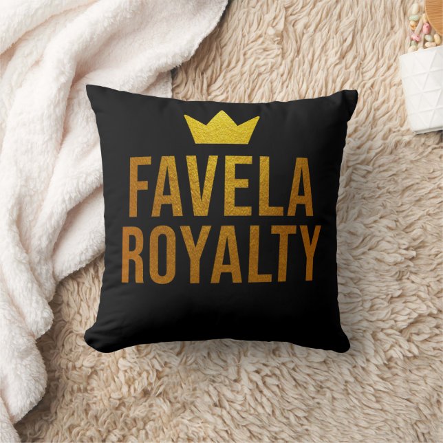 Estampa Hip Hop - Favela Royalty -  Throw Pillow (Blanket)