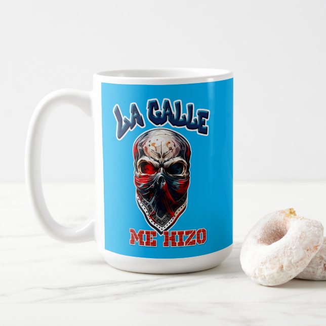 Estampa Hip Hop - La Calle Me Hizo - Caneca Coffee Mug (With Donut)