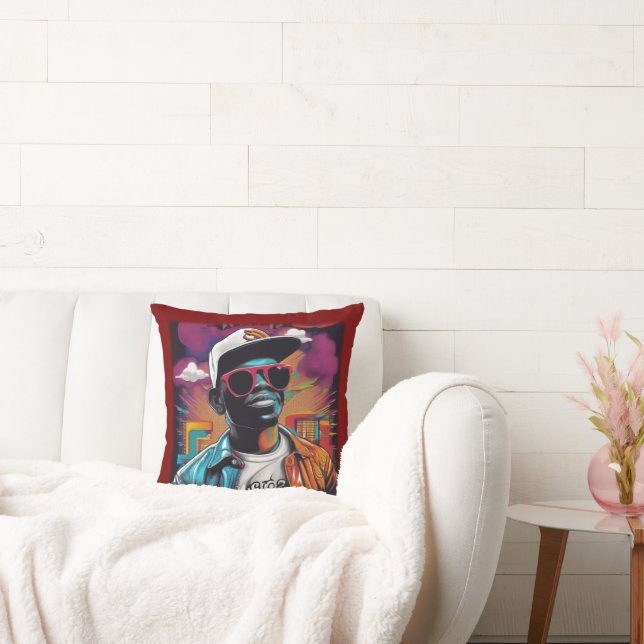 Estampa Hip Hop - Street Graffiti Art - Almofada Throw Pillow (Couch)