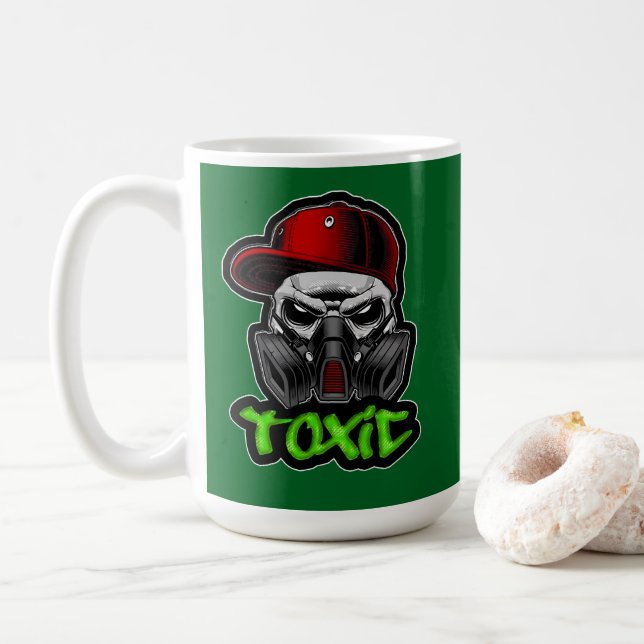 Estampa Hip Hop - TOXIC - Bone Coffee Mug (With Donut)