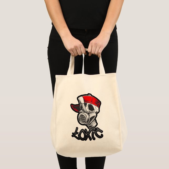 Estampa Hip Hop - Toxic Skull - Bolsa Tote Bag (Front (Product))