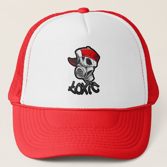 Estampa Hip Hop - Toxic Skull - Bone Trucker Hat (Front)