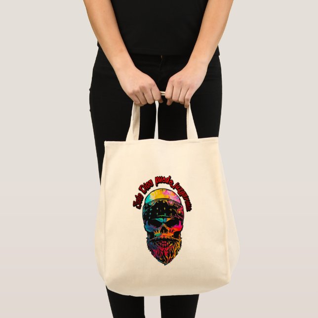 Estampas Hip Hop - Colorful Skull - Bolsa Tote Bag (Front (Product))