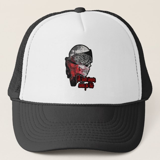 Estampas Hip Hop - Nunca Pa’trás - Bone Trucker Hat (Front)