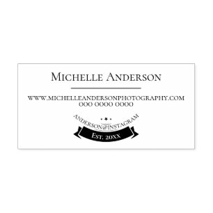 Estate agent realtor business marketing image self-inking stamp