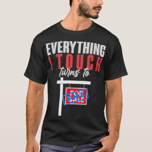 Estate Investor House Real Estate Agent Gift Retai T-Shirt