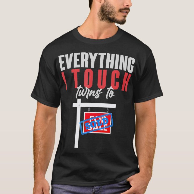 Estate Investor House Real Estate Agent Gift Retai T-Shirt (Front)