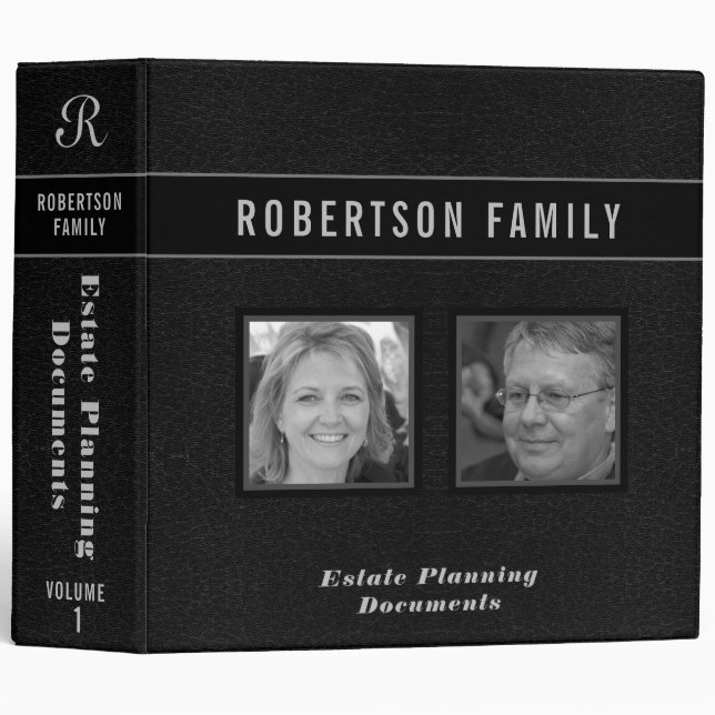 Estate Planning | Add Photos 3 Ring Binder (Front/Spine)