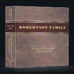 Estate Planning and Trust Documents 3 Ring Binder<br><div class="desc">A vintage look binder ideal for estate planning and trusts.  Can also be customized for wills,  last testaments,  memorials and more.</div>