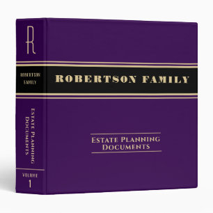 Estate Planning and Trust Documents 3 Ring Binder