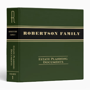 Estate Planning and Trust Documents 3 Ring Binder