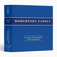 Estate Planning and Trust Documents 3 Ring Binder