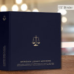 Estate Planning and Trust Documents 3 Ring Binder<br><div class="desc">Impress clients and partners with our professionally designed estate planning binder (1.5 inch) with an elegant golden justice scale logo. The rich navy blue background and golden justice scale exude sophistication, making it ideal for estate planners, attorneys, and advisors. Organize and showcase your materials with confidence. Bulk orders are available...</div>