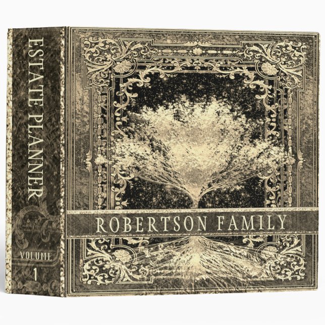 Estate Planning and Trust Documents 3 Ring Binder (Front/Spine)