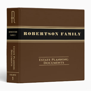 Estate Planning and Trust Documents 3 Ring Binder