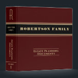 Estate Planning and Trust Documents 3 Ring Binder<br><div class="desc">A vintage look binder ideal for estate planning and trusts.  Can also be customized for wills,  last testaments,  memorials,  family records,  health records and more.</div>