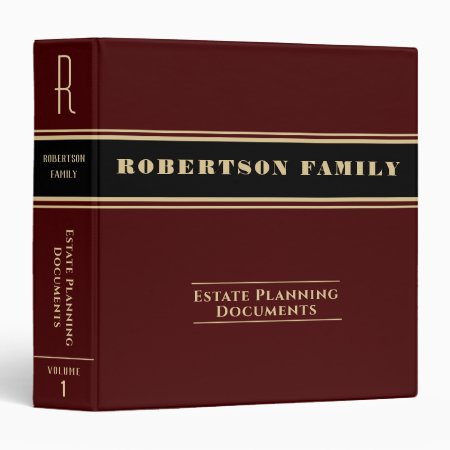 Estate Planning And Trust Documents 3 Ring Binder
