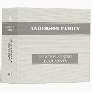 Estate Planning And Trust Documents Linen Fabric 3 Ring Binder