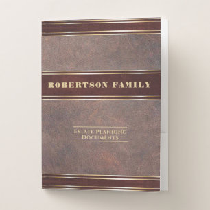 Estate Planning and Trust Documents Pocket Folder