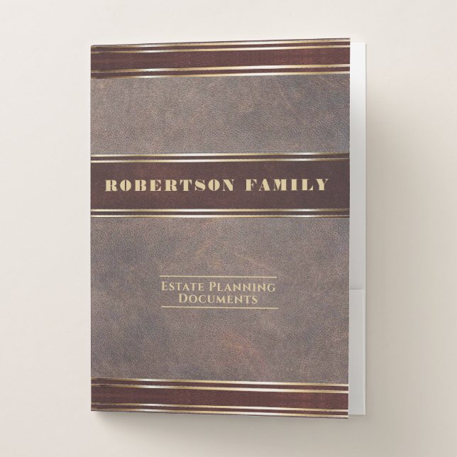 Estate Planning and Trust Documents Pocket Folder (Front)