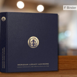 Estate Planning Binder Blue and Gold Logo