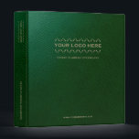 Estate Planning Binder Branded Green Leather Print<br><div class="desc">Designed for Estate Planners and Law and Legal firms. This binder is ideal for organizing your client's portfolio information.</div>