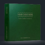 Estate Planning Binder Branded Green Leather Print<br><div class="desc">Designed for Estate Planners and Law and Legal firms. This binder is ideal for organizing your client's portfolio information.</div>